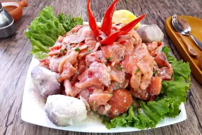 Imagen referencial del platillo Ceviche de Trucha.